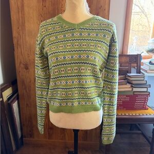 VINTAGE 90’s Old Navy Brand Green Sweater Size M